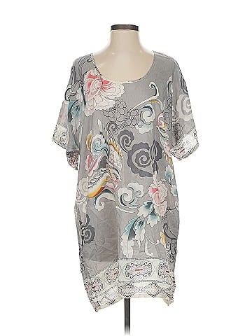Johnny Was Short Sleeve Silk Top (view 1)