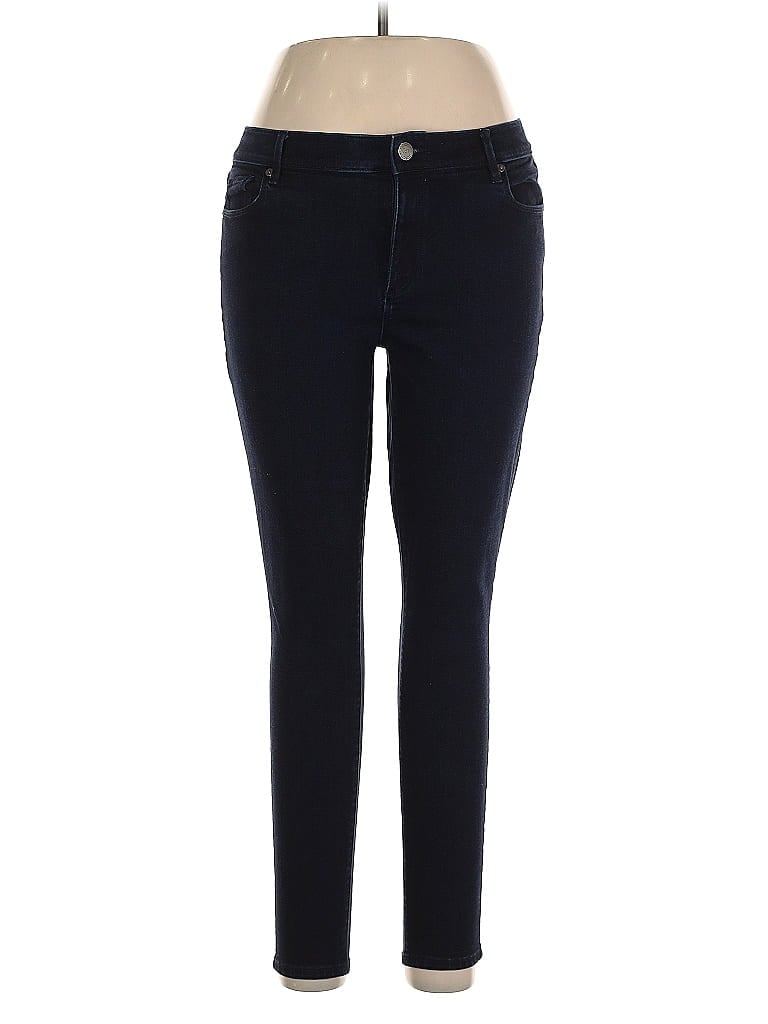 Pre-owned Ann Taylor Loft Jeggings In Blue