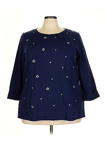 Karen Scott Sport 3/4 Sleeve T-Shirt (view 1)