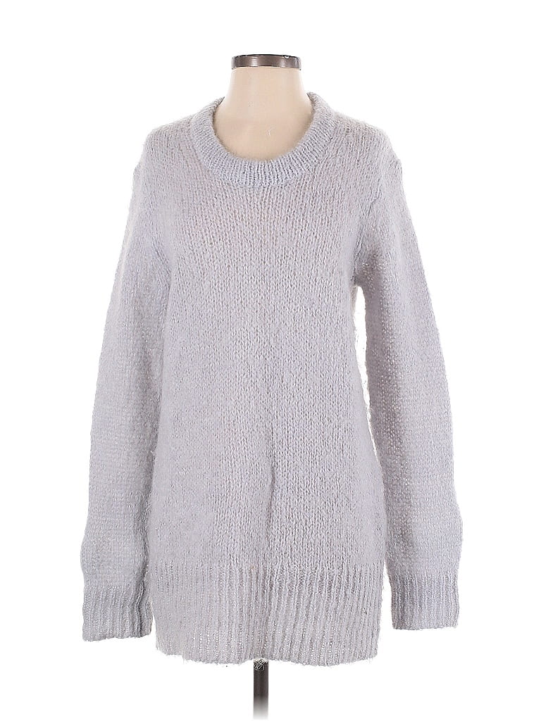 Pre-owned Wilfred Wool Pullover Sweater In Silver