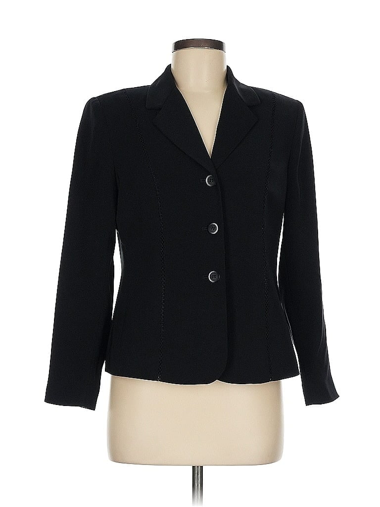 Pre-owned Kasper Blazer Jacket In Black