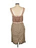 Ann Taylor LOFT 100% Polyester Tan Casual Dress Size 10 - photo 2