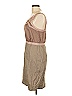 Ann Taylor LOFT 100% Polyester Tan Casual Dress Size 10 - photo 5