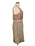 Ann Taylor LOFT 100% Polyester Tan Casual Dress Size 10 - photo 4