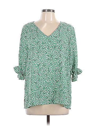 Well Worn 3/4 Sleeve Blouse (view 1)