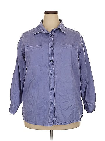 Cherokee 3/4 Sleeve Button-Down Shirt (view 1)