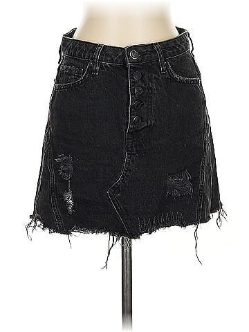 We the Free Denim Skirt (view 1)