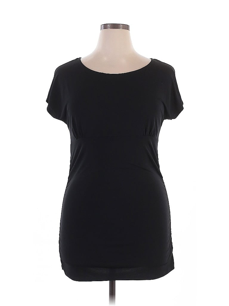 AK Anne Klein Black Casual Dress Size XL - photo 1