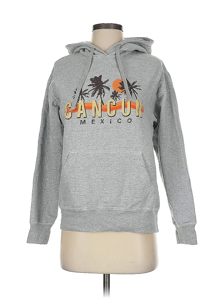 Pre-owned Assorted Brands Pullover Hoodie In Gray