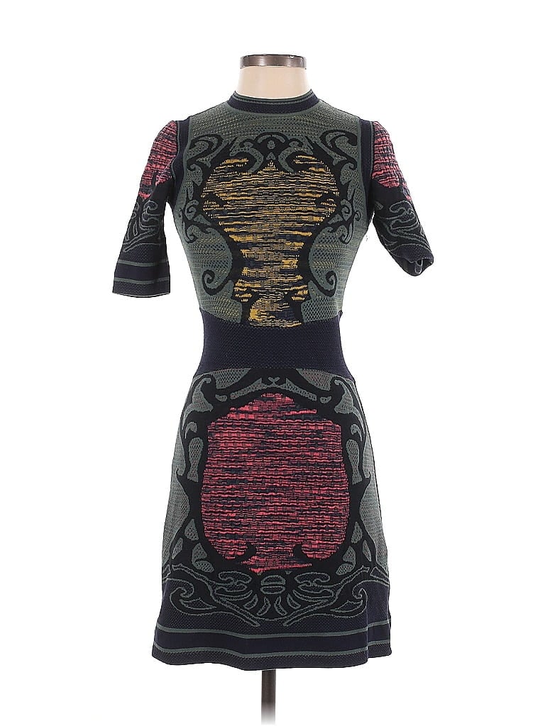 M Missoni Graphic Gray Green Cocktail Dress Size EU (IT) 38 / US 2 - photo 1