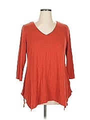 Jm Collection 3/4 Sleeve T Shirt