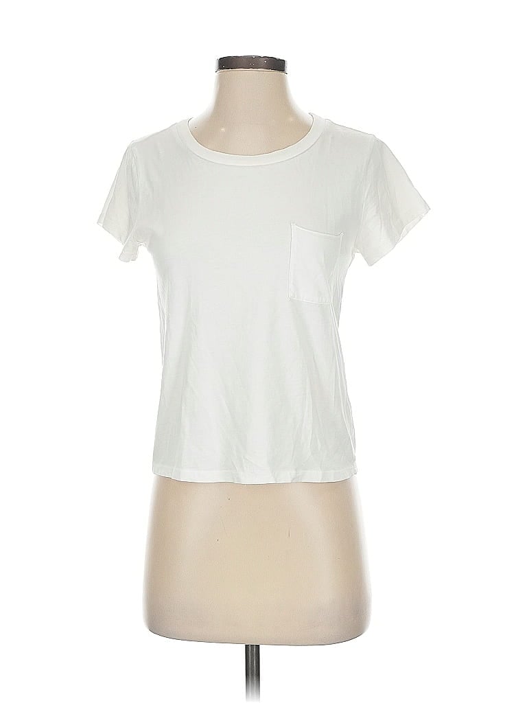 Pre-owned Pam & Gela Short Sleeve T-shirt In White