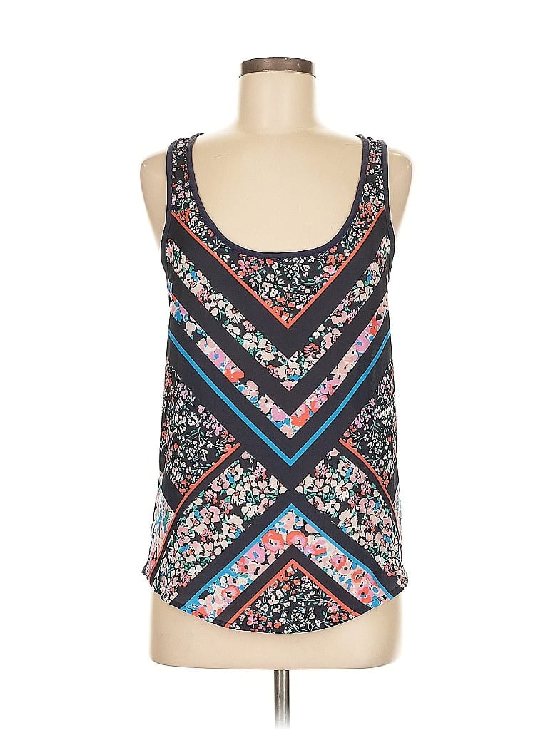 Lauren Conrad 100% Polyester Blue Sleeveless Top Size M - photo 1