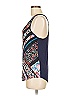 Lauren Conrad 100% Polyester Blue Sleeveless Top Size M - photo 4