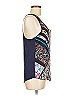 Lauren Conrad 100% Polyester Blue Sleeveless Top Size M - photo 3