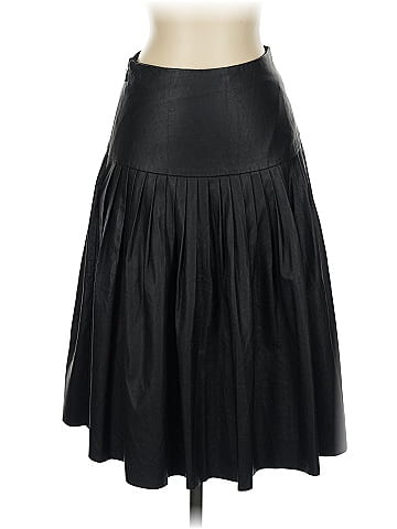 Rebecca Taylor Faux Leather Skirt (view 1)