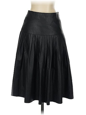 Rebecca Taylor Faux Leather Skirt (view 2)