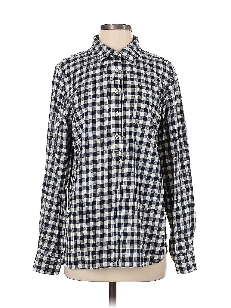 Pre-owned Tommy Hilfiger Long Sleeve Button Down Shirt In Blue