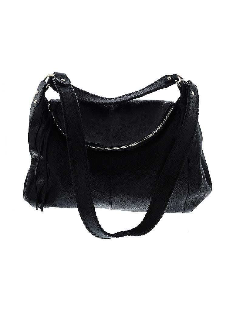 Onna Ehrlich 100% Leather Solid Black Leather Satchel One size - photo 1