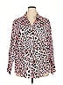 Foxcroft 100% Cotton Animal Print Pink Long Sleeve Blouse Size 20 (petite) - photo 1