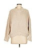 Mango 100% Acrylic Solid Tan Pullover Sweater Size M - photo 1