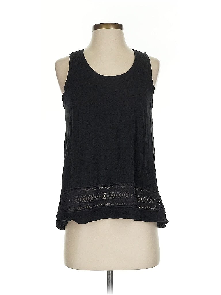 Pre-owned Ann Taylor Loft Outlet Tank Top Black Halter Neckline Tops