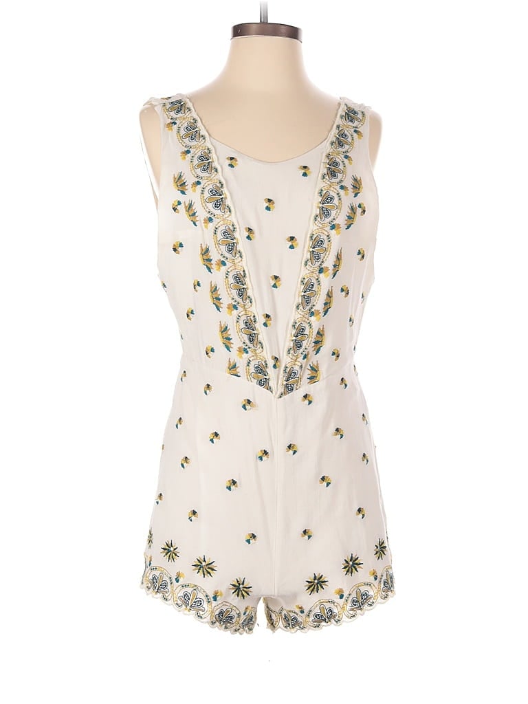 Pre-owned Free People Romper In White