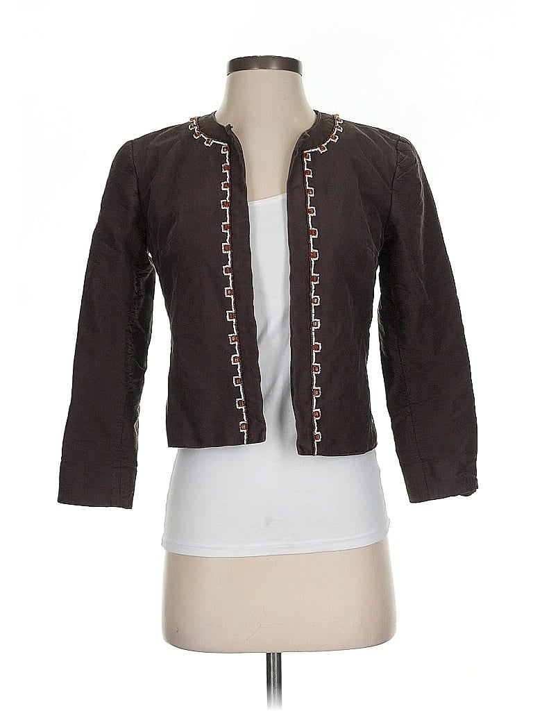 Pre-owned Oscar By Oscar De La Renta Jacket In Brown