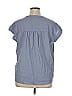 Splendid Blue Short Sleeve Blouse Size XL - photo 2