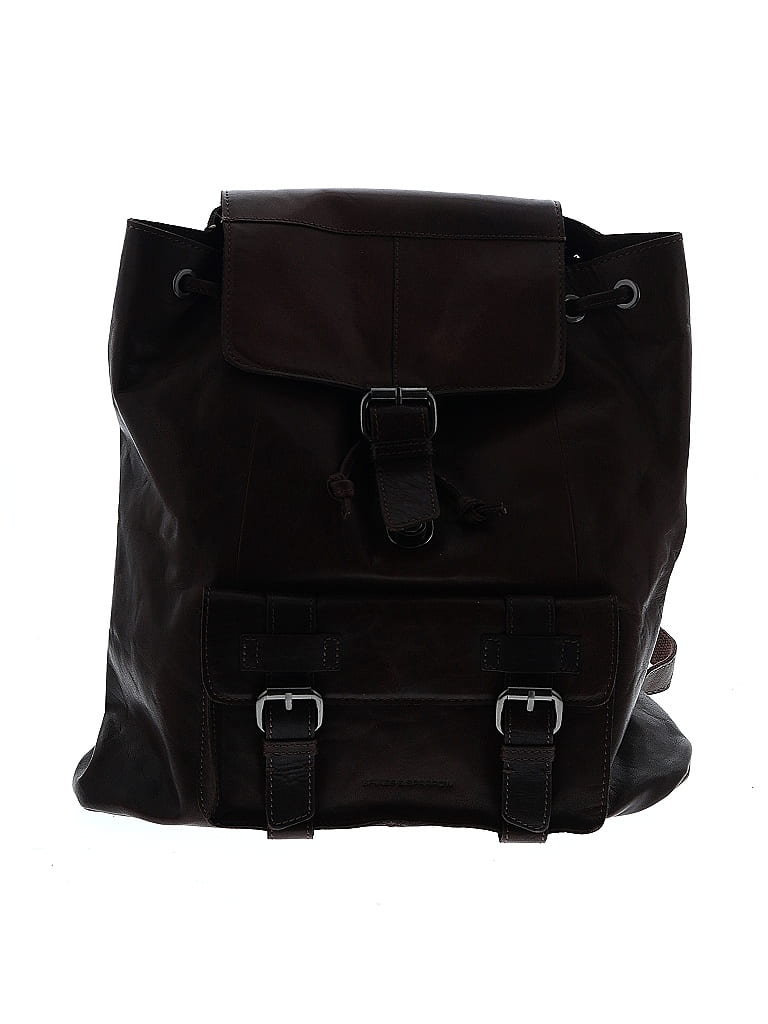 Spikes & Sparrow 100% Leather Brown Leather Backpack One size - photo 1