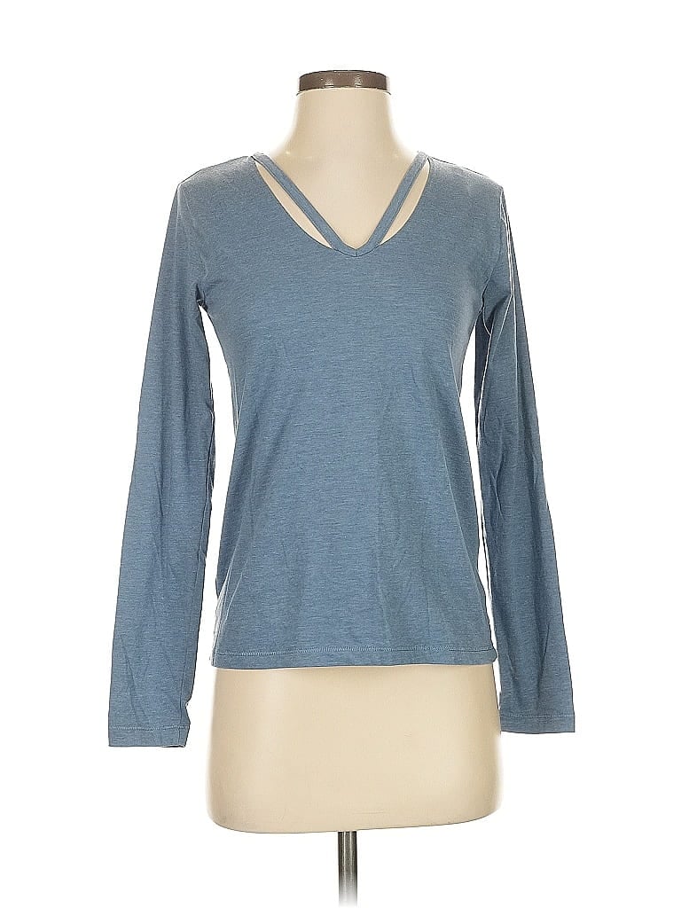 Pre-owned Reebok Long Sleeve T-shirt In Blue