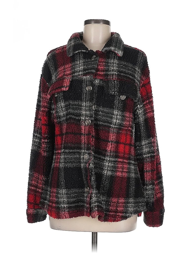 Pre-owned New York Laundry Cardigan Sweater In Red