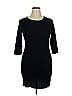 Caralase Solid Black Casual Dress Size XL - photo 1