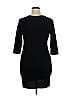 Caralase Solid Black Casual Dress Size XL - photo 2