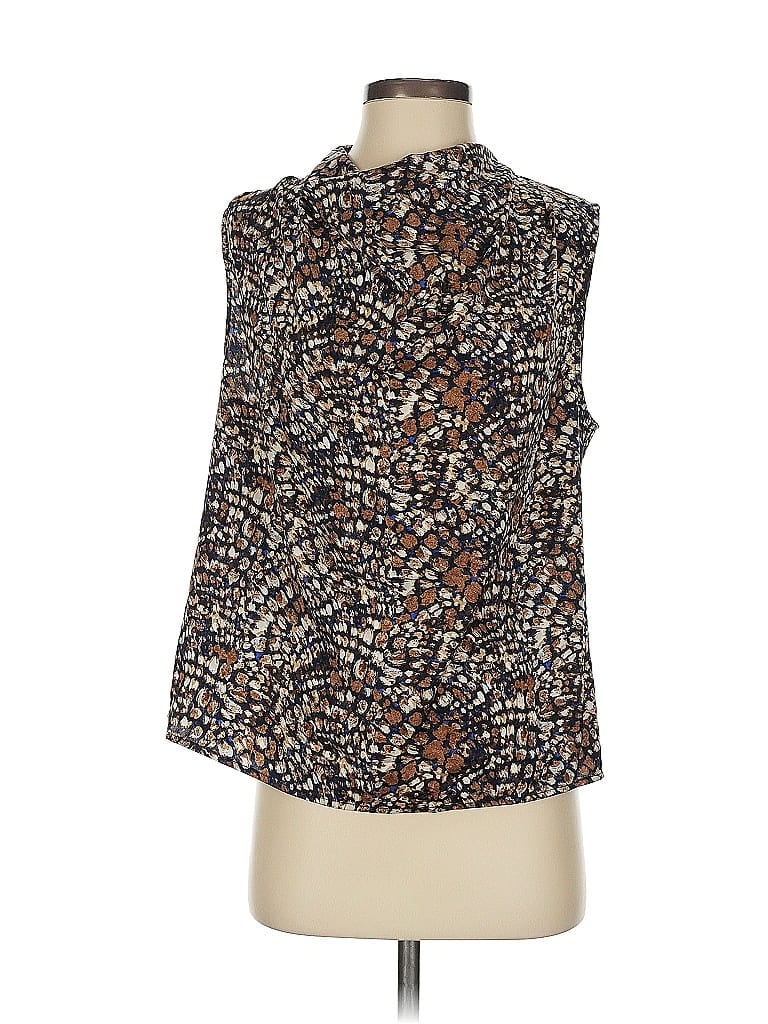Pre-owned Banana Republic Factory Store Sleeveless Blouse In Brown