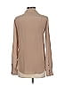 Fossil 100% Silk Tan Long Sleeve Silk Top Size XS - photo 2