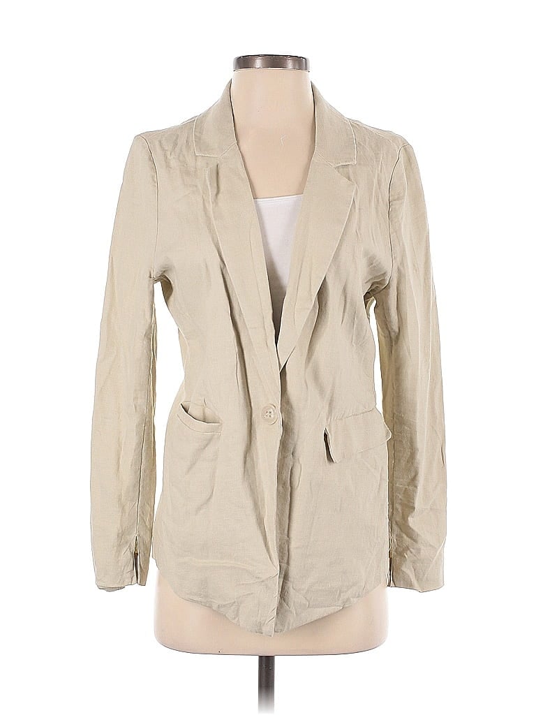 Pre-owned Evereve Blazer Jacket In White