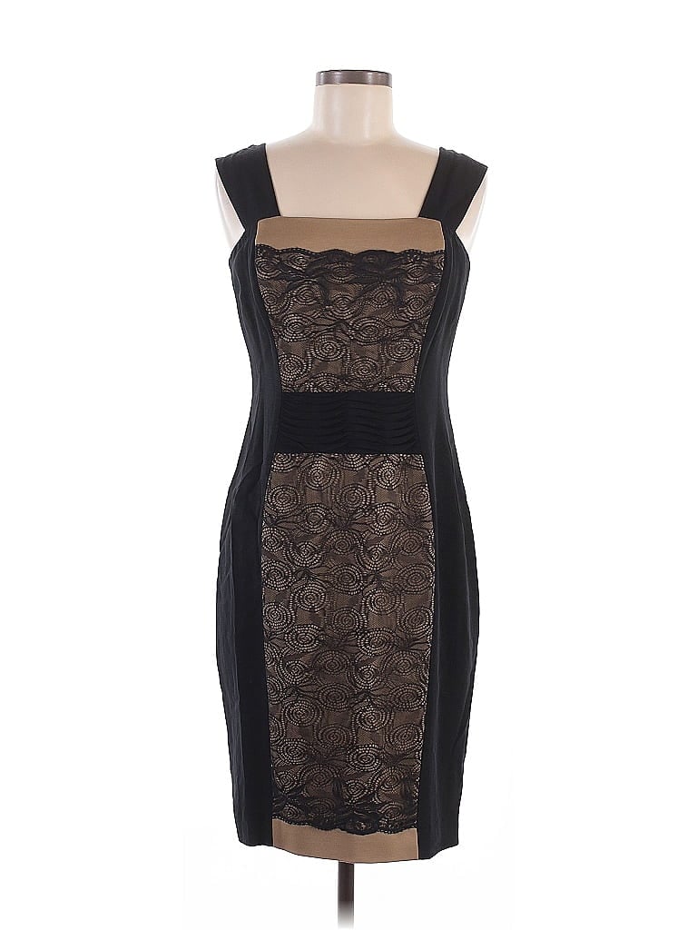 Aysha Black Cocktail Dress Size 6 - photo 1