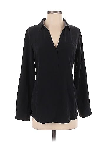 A Pea in the Pod Long Sleeve Silk Top (view 1)