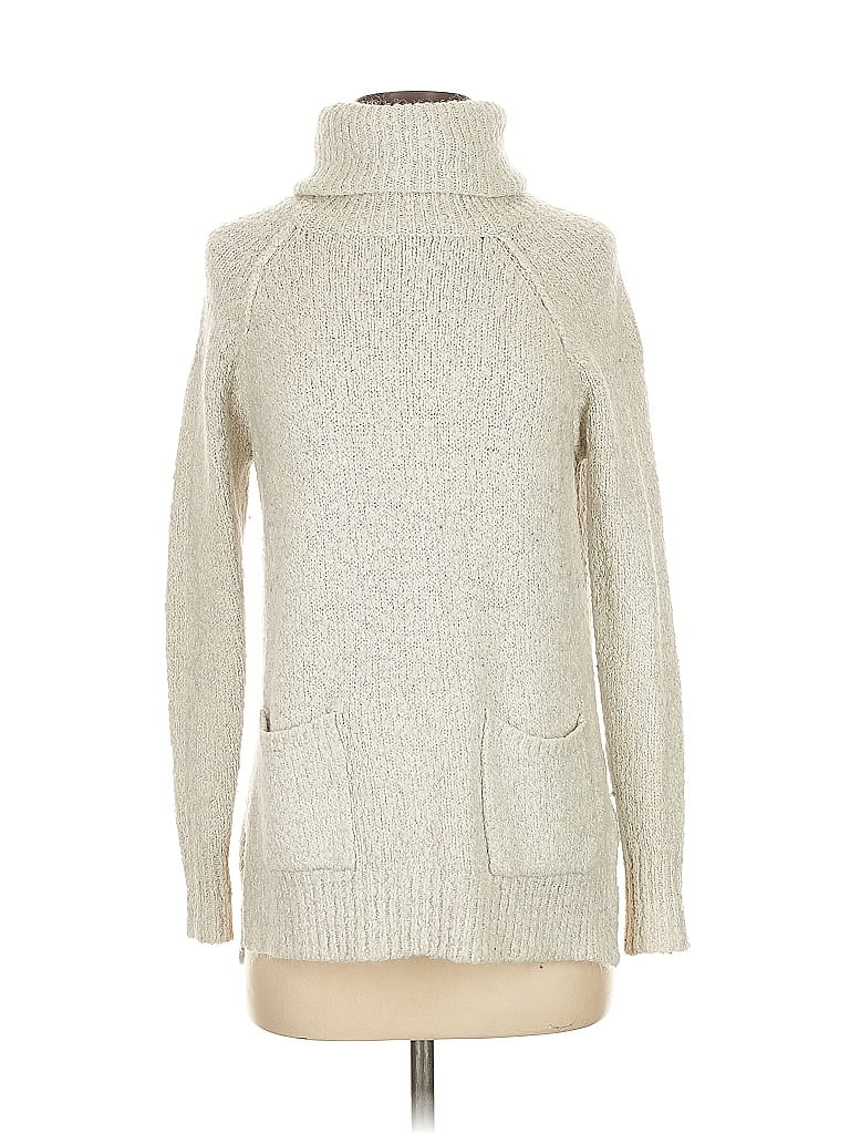 Pre-owned Soft Joie Turtleneck Sweater In White