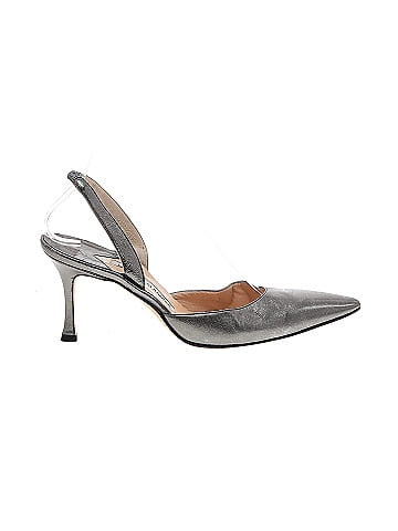 Manolo Blahnik Leather Carolyne Slingback Pumps 75mm (view 1)