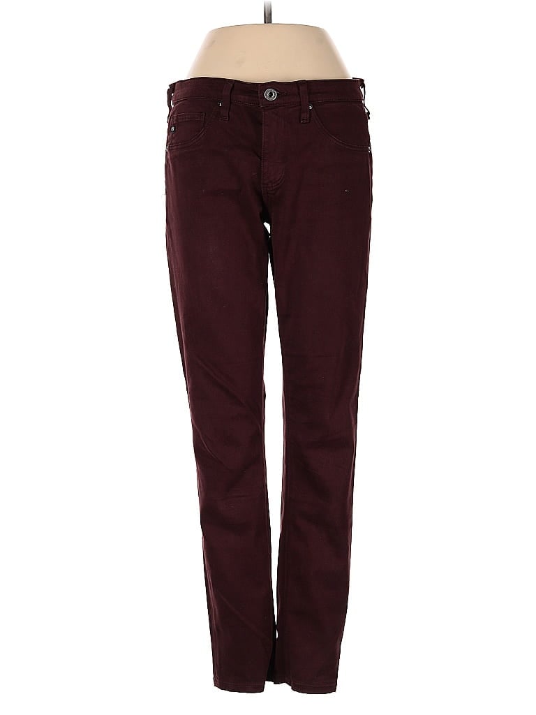 Pre-owned Adriano Goldschmied Casual Pants In Burgundy