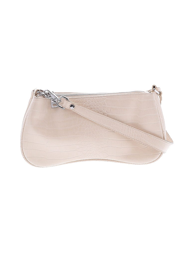 Logo Stamp Leather Shoulder Bag - Ivory main image 0