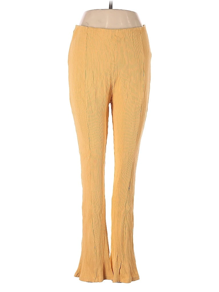 Pre-owned Amuse Society Casual Pants In Yellow