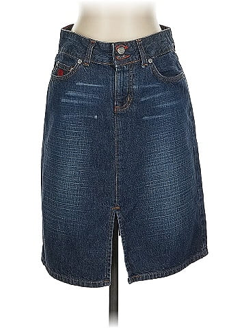 Let Me B. Denim Skirt (view 1)