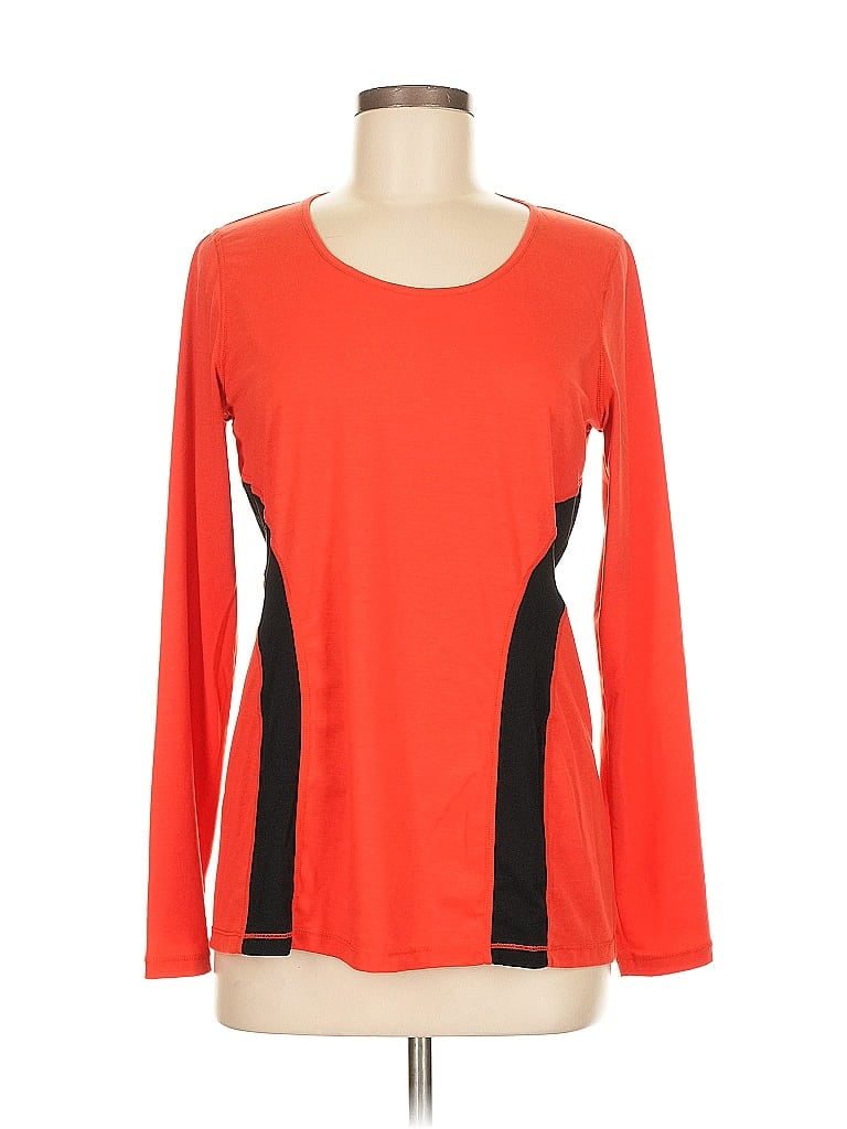 Pre-owned Polo Ralph Lauren Long Sleeve T-shirt In Orange