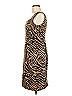 Leslie Stuart Animal Print Brown Cocktail Dress Size 8 - photo 5