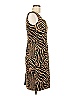 Leslie Stuart Animal Print Brown Cocktail Dress Size 8 - photo 4