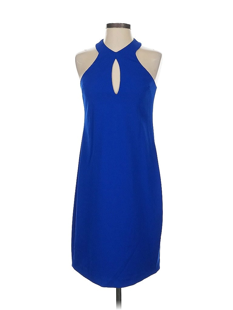 Pre-owned Trina Trina Turk Cocktail Dress In Blue