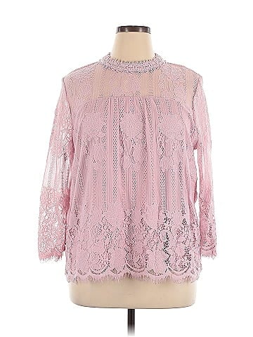 Soho JEANS NEW YORK & COMPANY 3/4 Sleeve Blouse (view 1)